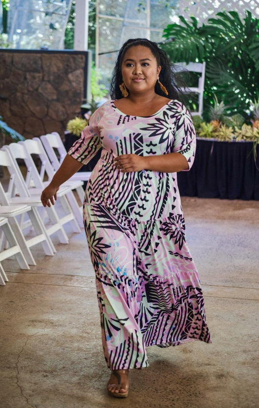 Pualani Tiered Long Dress