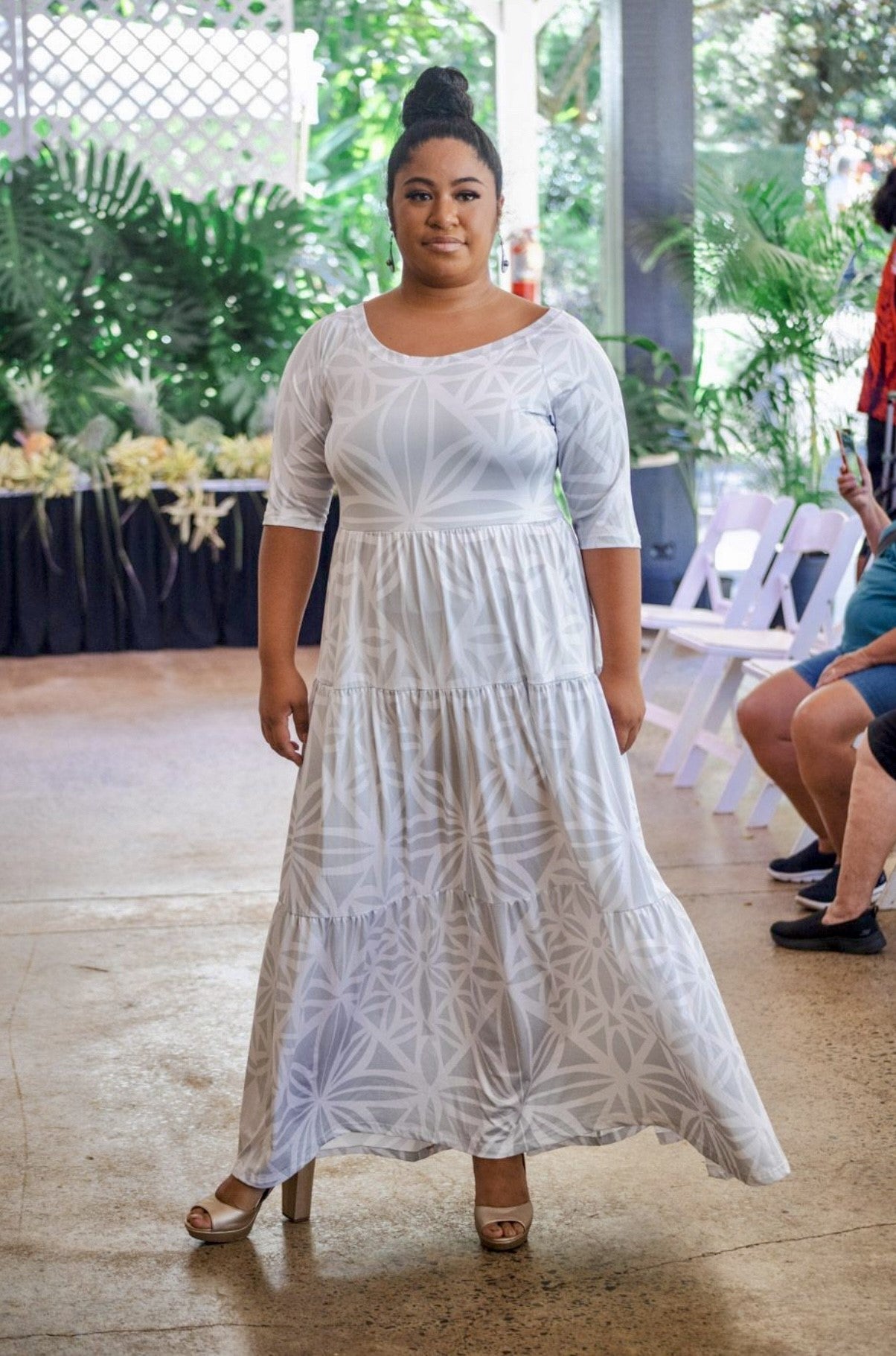 White Sunday Tiered Long Dress